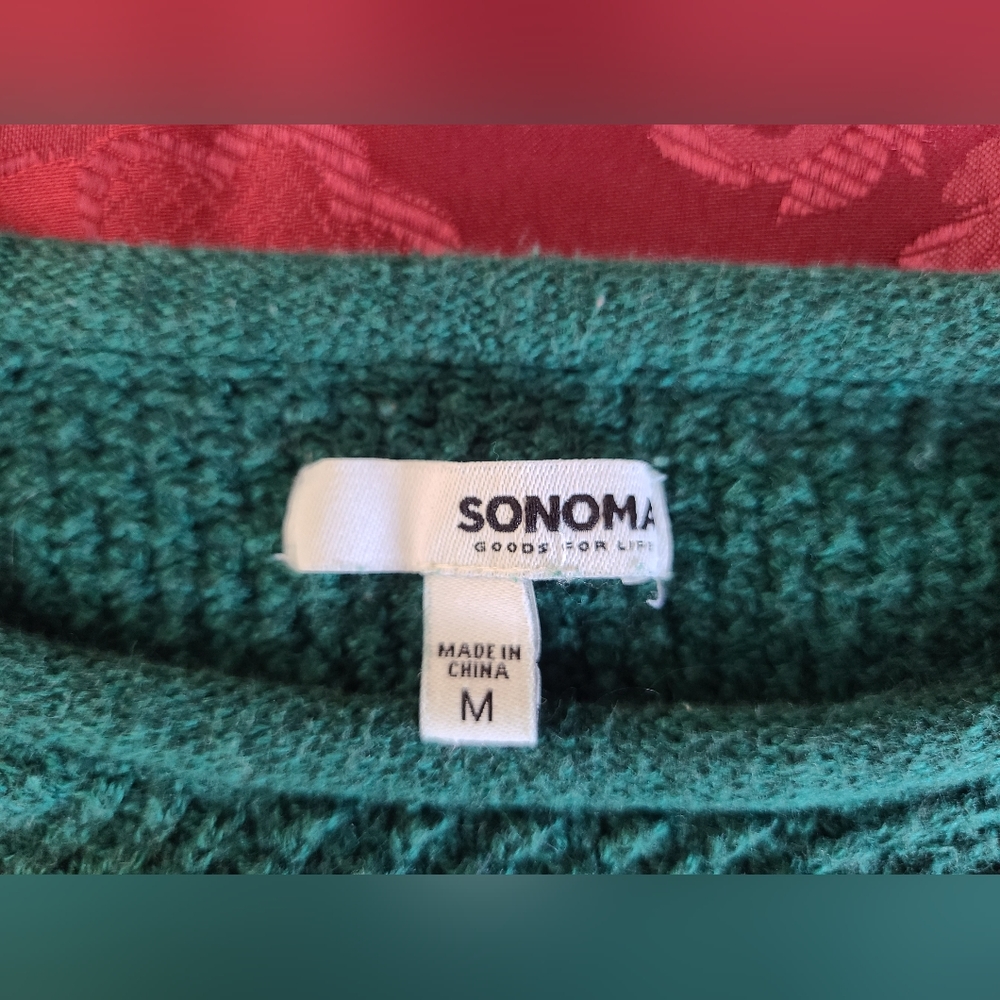 Dark Green Sonoma Sweater Women's size Medium - Picture 5 of 9
